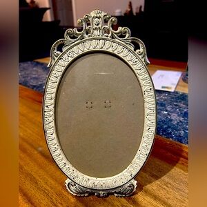 Coated brass art nouveau heavy picture frame